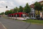 EVAG 607 als Linie 6 von der Steigerstrae ins Rieth, am 04.06.2014 in der Magdeburger Allee.