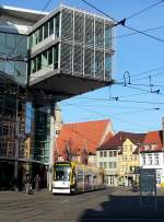 EVAG 650 als Linie 4 (Bindersleben - Wiesenhügel), am 09.03.2014 auf dem Anger.