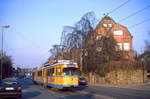 Essen Tw 1815, Borbecker Straße, 07.03.1987.