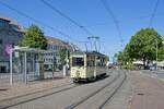 Wagen 888 der VhAG EVAG verkehrt zum Frohnhauser Mai auf der Linie 109, hier an der Endhaltestelle Hollestraße (08.05.2022)