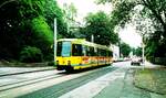 EVAG Essen__Straßenbahn_Tw 1171 auf Linie 107 nach Bredeney__23-09-1989
