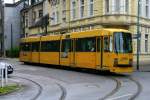 Straenbahn 1404 der EVAG am 20.Juli 2009 in der Schleife Dellwig,Wertstrae.