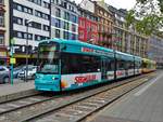 VGF Bombardier S-Wagen 202 und 2xx als Doppeltraktion am 21.10.17 in Frankfurt am Main Basler Platz