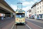 VGF Düwag N-Wagen 112 als Osterhasen Express am 31.03.18 in Frankfurt am Main Westbahnhof