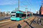 VGF Düwag R-Wagen 002 am 19.01.19 in Frankfurt am Main Uni Klinikum