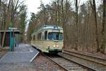 VGF Düwag O Wagen 111 am 16.03.19 bei einer Sonderfahrt in Frankfurt Oberschweinstiege 