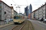 VGF Düwag O Wagen 111 am 16.03.19 bei einer Sonderfahrt in Frankfurt West