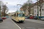 VGF Düwag O Wagen 111 am 16.03.19 bei einer Sonderfahrt in Frankfurt Eckenheim 