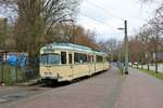 VGF Düwag O Wagen 111 am 16.03.19 bei einer Sonderfahrt in Frankfurt Eckenheim 