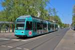 VGF Düwag R-Wagen 007 Pokalsieger am 20.04.19 in Frankfurt Ginnheim 