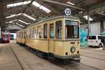 VGF H-Wagen 510 mit Beiwagen am 16.06.19 in BB Gutleut zur 100 Jahre Feier dieses Betriebshofes in Frankfurt am Main 