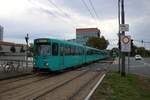 VGF Düwag Pt-Wagen 720 am 05.10.19 in Frankfurt am Main als Stadionverkehr