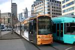 VGF Bombardier Flexity Classic S-Wagen 232 am 11.01.20 in Frankfurt am Main 