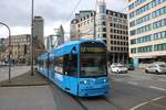 VGF Bombardier Flexity Classic S-Wagen 247 am 11.01.20 in Frankfurt am Main 