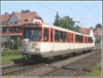 Anllich des 35jhrigen Jubilums des Stadtbahnwagens der Bauart P - die ersten Fahrzeuge dieser Serie kamen im Jahre 1972 zum Einsatz, anfangs nur im Straenbahnbetrieb - verkehrte Pt-Triebwagen 663