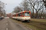 VGF Düwag Pt Wagen 138 am 22.02.21 in Frankfurt am Main