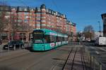 VGF Bombardier Flexity Classic S-Wagen 223 am 06.03.21 in Frankfurt am Main 