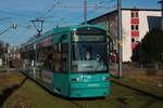 VGF Bombardier Flexity Classic S-Wagen 212 am 06.03.21 in Frankfurt am Main