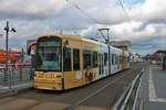 VGF Bombardier Flexity Classic S-Wagen 267 am 13.03.21 in Frankfurt am Main