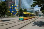 VGF Bombardier Flexity Classic S Wagen 254 am 19.06.21 in Frankfurt am Main