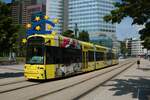 VGF Bombardier Flexity Classic S Wagen 252 am 19.06.21 in Frankfurt am Main