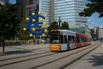 VGF Bombardier Flexity Classic S Wagen 224 am 19.06.21 in Frankfurt am Main