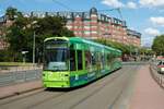 VGF Bombardier Flexity Classic S Wagen 253 am 19.06.21 in Frankfurt am Main