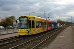 VGF Bombardier Flexity Classic S-Wagen 270 Tabaluga am 05.11.21 in Frankfurt am Main Gallus