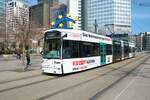 VGF Bombardier Flexity Classic S-Wagen 250 am 12.03.22 in Frankfurt