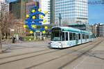 VGF Bombardier Flexity Classic S-Wagen 227 am 12.03.22 in Frankfurt