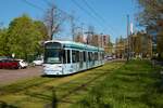 VGF Bombardier Flexity Classic S-Wagen 227 am 10.04.22 in Frankfurt