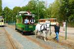 Pferdetram Wagen 167 am 03.09.22 beim Tag der Verkehrsgeschichte in Betriebshof Eckenheim