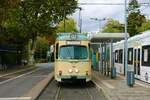 VGF Düwag O Wagen 111 am 18.09.22 bei einer HSF Sonderfahrt in Frankfurt am Main