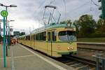 VGF Düwag N Wagen 112 und O Wagen 111 am 18.09.22 bei einer HSF Sonderfahrt in Frankfurt am Main