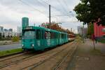 VGF Düwag Pt-Wagen 749+1xx als Stadionlinie 20 Doppeltraktion am 24.09.22 in Frankfurt am Main