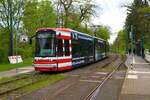 VGF Bombardier Flexity Classic S Wagen 255 am 23.04.23 in Frankfurt am Main