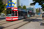 VGF Bombardier Flexity Classic S Wagen 255 am 07.10.23 in Frankfurt am Main