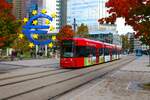 VGF Bombardier Flexity Classic S Wagen 206 am 27.10.23 in Frankfurt am Main
