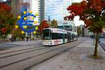VGF Bombardier Flexity Classic S Wagen 260 am 27.10.23 in Frankfurt am Main