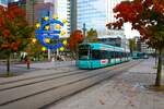 VGF Bombardier Flexity Classic S Wagen 249 am 27.10.23 in Frankfurt am Main