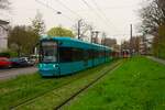 VGF Bombardier Flexity Classic S Wagen 231+2xx als Doppeltraktion am 30.03.24 in Frankfurt am Main