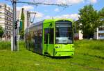 VGF Bombardier Flexity Classic S-Wagen 224 am 12.05.24 in Frankfurt am Main
