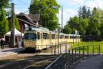 VGF Düwag O-Wagen 111 am 12.05.24 in Neu-Isenburg Stadtgrenze