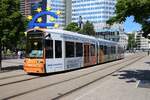 VGF Straßenbahn Frankfurt am Main Bombardier Flexity Classic S-Wagen 248 am 10.05.25 am Willy Brandt Platz