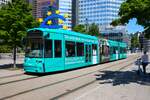 VGF Straßenbahn Frankfurt am Main Bombardier Flexity Classic S-Wagen 251 am 10.05.25 am Willy Brandt Platz
