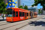 VGF Straßenbahn Frankfurt am Main Bombardier Flexity Classic S-Wagen 267 am 10.05.25 am Willy Brandt Platz