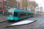 VGF Straßenbahn Frankfurt am Main Düwag R-Wagen 033 am 02.01.26 an der Stresemannalle/Gartenstraße