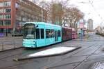 VGF Straßenbahn Frankfurt am Main Bombardier Flexity Classic S-Wagen 239 am 02.01.26 an der Stresemannalle/Gartenstraße