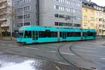 VGF Straßenbahn Frankfurt am Main Düwag R-Wagen 023 am 02.01.26 an der Stresemannalle/Gartenstraße
