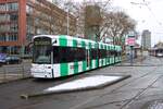 VGF Straßenbahn Frankfurt am Main Bombardier Flexity Classic S-Wagen 205 am 02.01.26 an der Stresemannalle/Gartenstraße